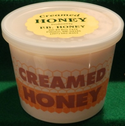 a picture of all the kinds of creamed honey we have